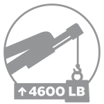 Lower boom jib and winch (up to 4,600 lb. - 2 087 kg)